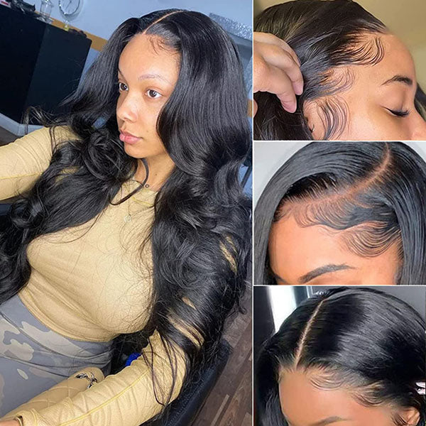 Premium Lace Front Wigs Human Hair: Get Fashion-Forward with Our 13x6 Body Wave Wig & Transparent Lace at 150% Density for Black Women