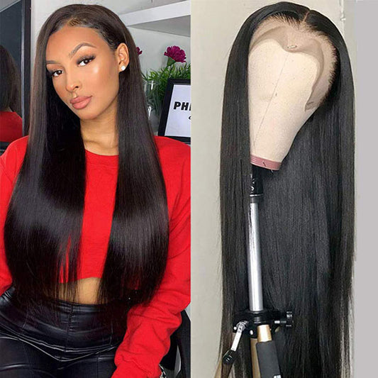 Straight Human Hair Lace Front Wigs 13x4 Wig for Black Women