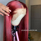 Straight 99J Burgundy Lace Frontal Wig - Buy Now!