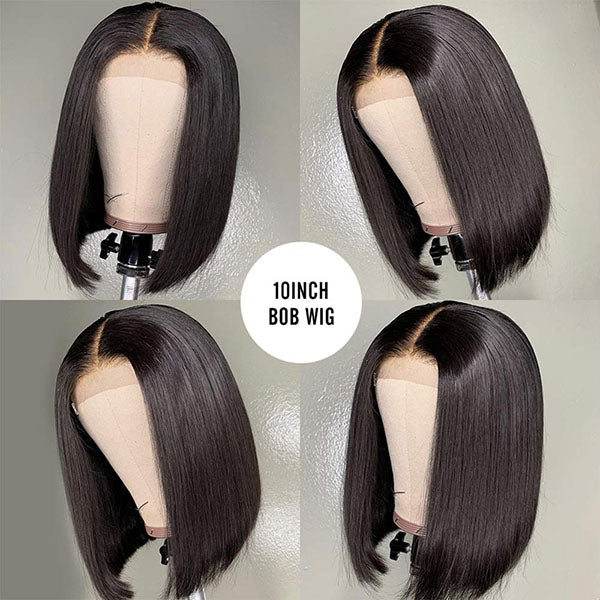 13x4 Lace Frontal Short Bob Wigs for Black Women