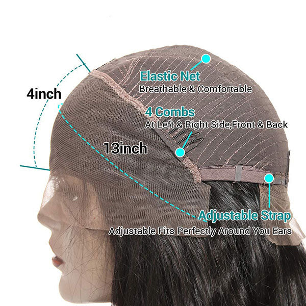 13x4 Lace Frontal Short Bob Wigs for Black Women