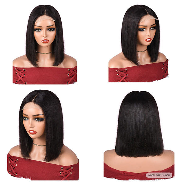 Chic 4x4 Bob Wig Human Hair 150 Density Shop Now on Beata Hair