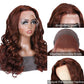 Autumn Color Wigs Chocolate Reddish Brown 13x4 Lace Frontal Wig