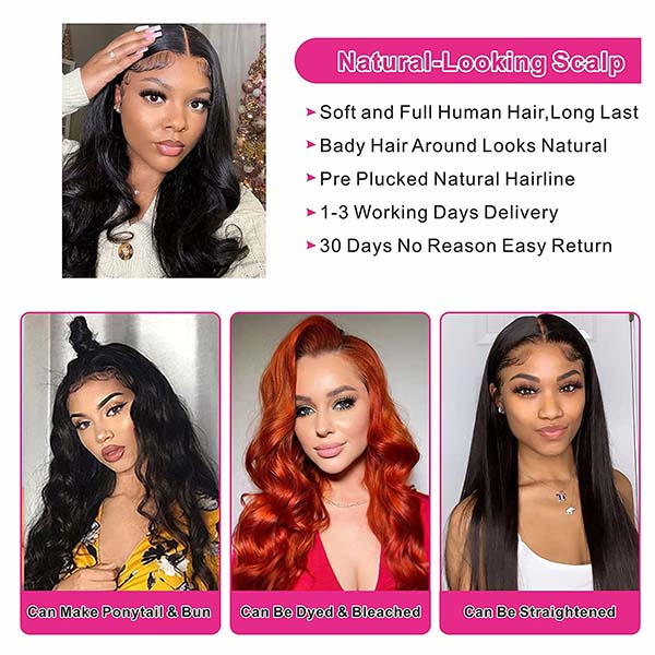 5x5 HD Wig Body Wave Human Hair