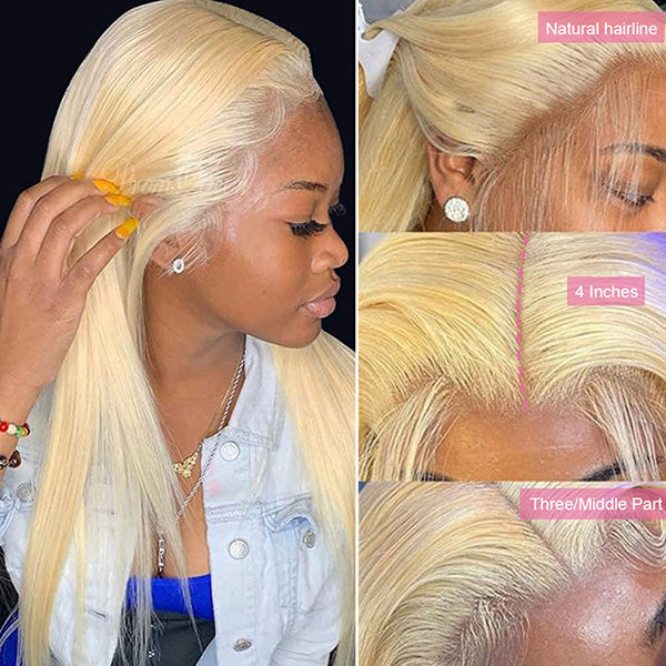 30 inch blonde lace front wig