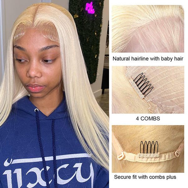 wigs lace front blonde