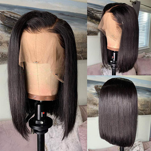 13x4 Lace Frontal Short Bob Wigs for Black Women