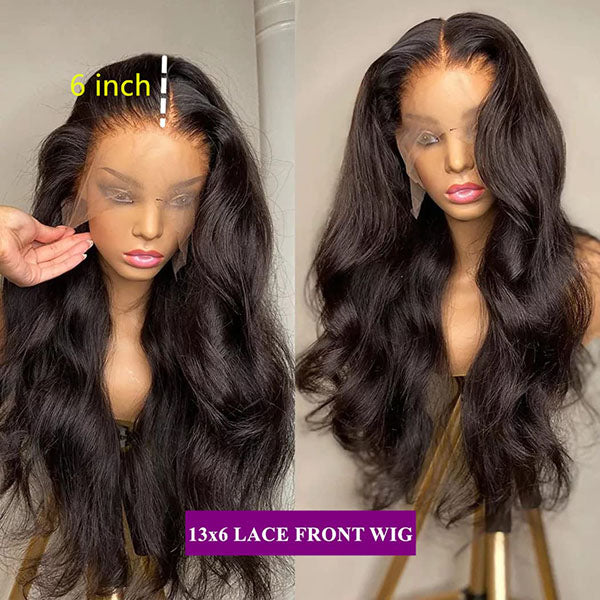 Premium Lace Front Wigs Human Hair: Get Fashion-Forward with Our 13x6 Body Wave Wig & Transparent Lace at 150% Density for Black Women