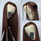 Straight Lace Front Wigs in Chocolate Brown Shade for Women - Shop Now!