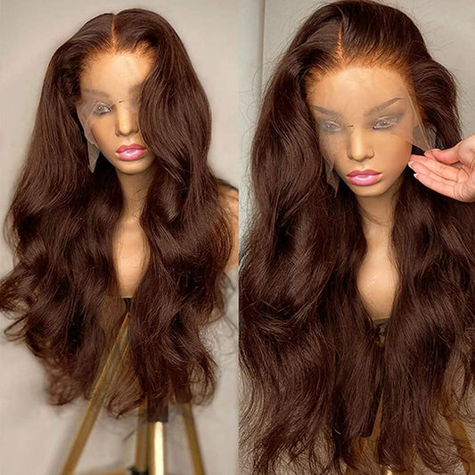 HD Lace Frontal Human Hair Wig - Auburn 13x6 Lace Front