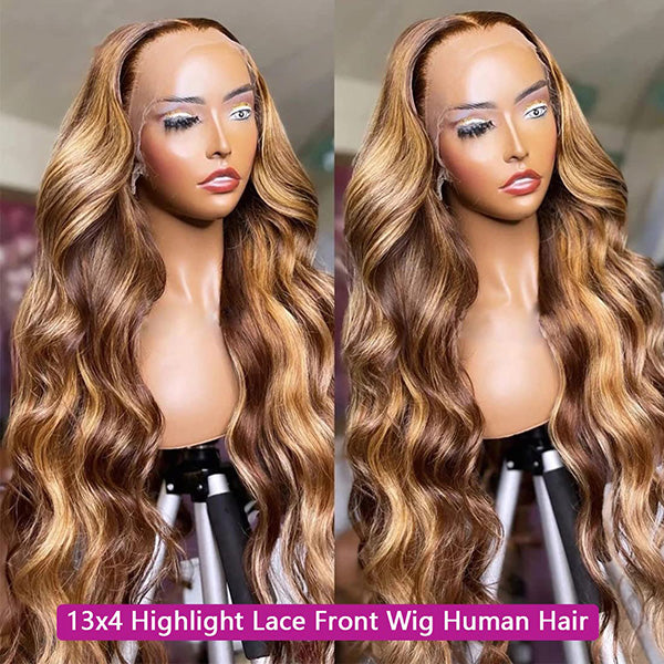 highlight lace wig