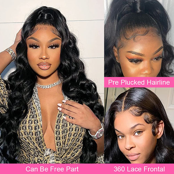 360 Lace Frontal Closure Body Wave Full HD Transparent With Baby