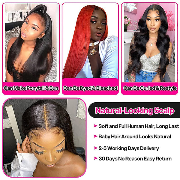 straight lace wig