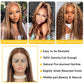 straight wig with highlights
