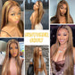 brown highlight frontal wig