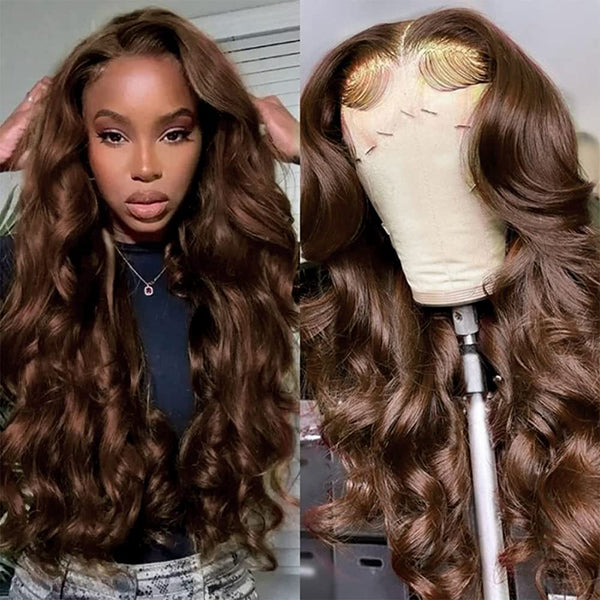 HD Lace Frontal Human Hair Wig - Auburn 13x6 Lace Front