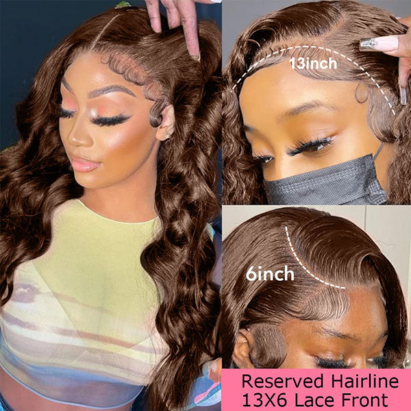 HD Lace Frontal Human Hair Wig - Auburn 13x6 Lace Front